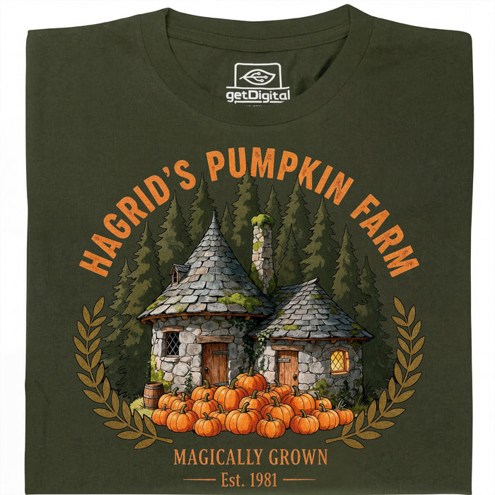 Magical Pumpkin Farm - Vista principale T-Shirt Verde Scuro