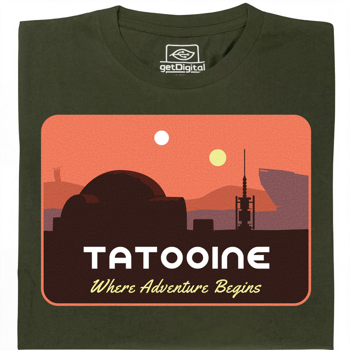 Where Adventure Begins - Main view T-shirt Dark Green