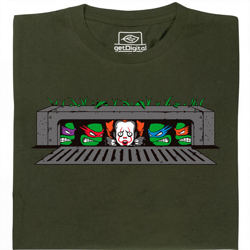 IT vs. Turtles - Main view T-Shirt Dark Green