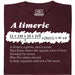 A Limerick - Wiskundig gedicht met vergelijking - Hoofdweergave T-shirt Donkerrood