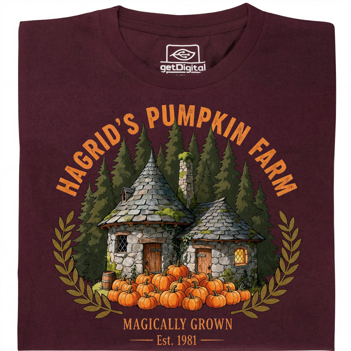 Magical Pumpkin Farm - Vista principale T-Shirt Rosso Scuro
