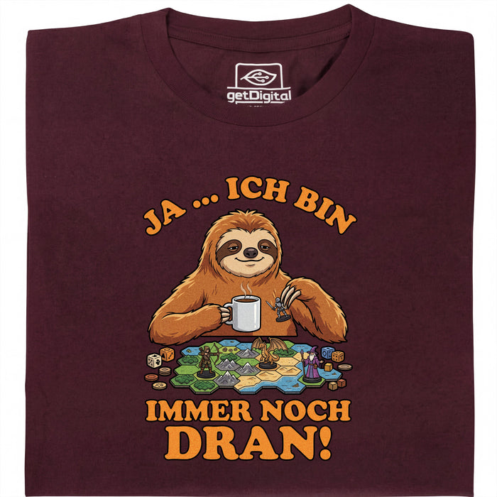 Oui… c'est toujours mon tour! - Vue principale T-Shirt Rouge Foncé