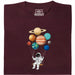 Cosmic Swing - Vue principale T-shirt Rouge Foncé
