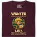 Wanted for Cucco Assault - Vista Principale T-Shirt Rosso Scuro