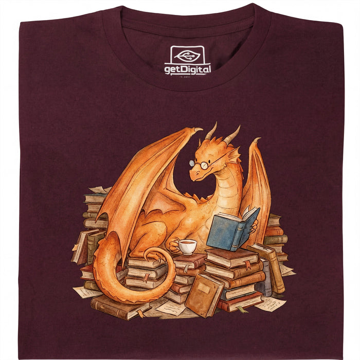Story Keeper - Vista principal Camiseta Rojo Oscuro