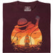 Chase the Horizon - Sempre sulle tracce delle nuvole - Vista principale T-Shirt Rosso scuro