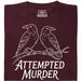 Attempted Murder - Vue principale T-shirt Rouge Foncé