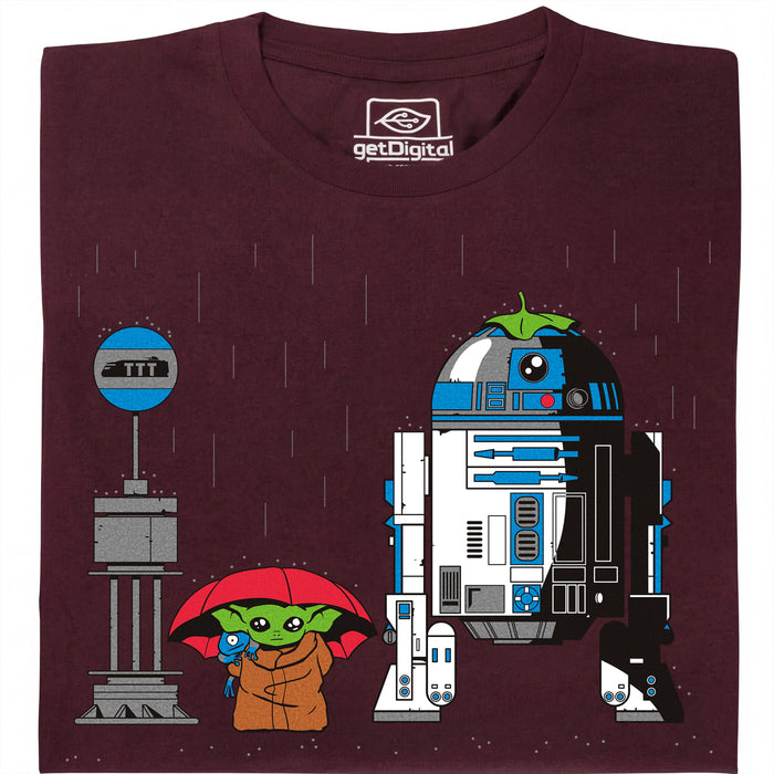 My Neighbour R2D2 - Vue principale T-Shirt Rouge Foncé
