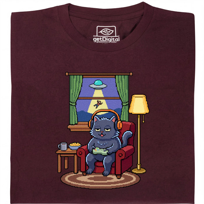 Do Not Disturb - Vista principal Camiseta Rojo Oscuro