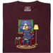 Do Not Disturb - Vista principal Camiseta Rojo Oscuro