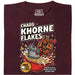 Chaos Khorne Flakes - Vooraanzicht T-Shirt Donkerrood