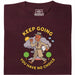 Keep Going, You Have No Choice - Vista frontale T-Shirt Rosso Scuro