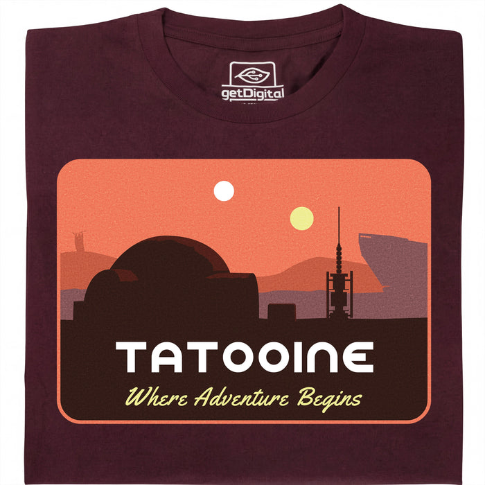 Where Adventure Begins - Main view T-shirt Dark Red