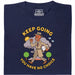 Keep Going, You Have No Choice - Vista frontale T-Shirt Blu Navy