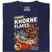 Chaos Khorne Flakes - Vooraanzicht T-Shirt Marineblauw