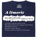 A Limerick - Wiskundig gedicht met vergelijking - Hoofdweergave T-shirt Marineblauw