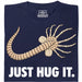Just Hug It - Vista principale T-shirt Blu Navy