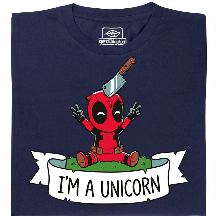 I'm a Unicorn - Vista frontal Camiseta Azul marino