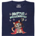 Adeptus Meowchanicus - Vista frontal Camiseta Azul Marino
