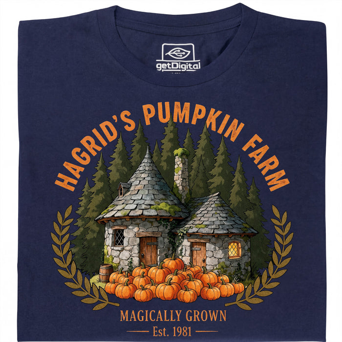 Magical Pumpkin Farm - Vista principale T-Shirt Blu Navy