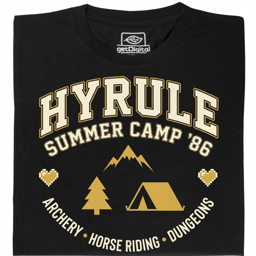 Hyrule Summer Camp - Front view T-shirt Black