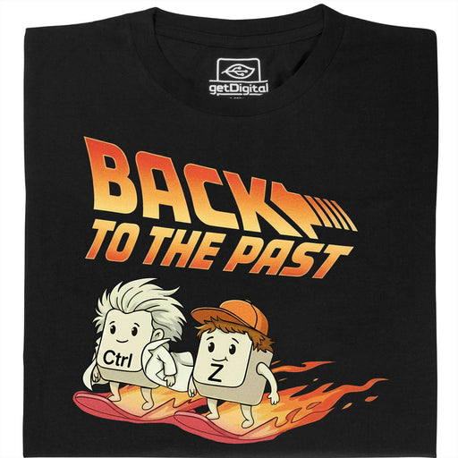 Back to the Past - Hauptansicht T-Shirt Schwarz