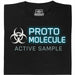Protomolecule - Active Sample - Vooraanzicht T-shirt Zwart