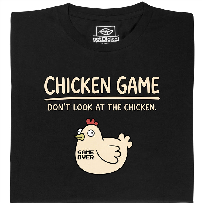Chicken Game - Hauptansicht T-Shirt Schwarz