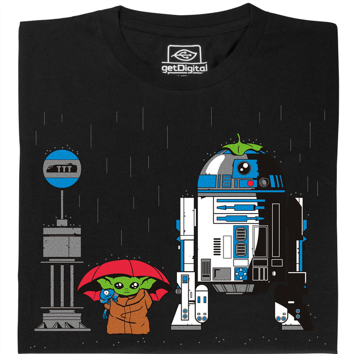 My Neighbour R2D2 - Hauptansicht T-Shirt Schwarz