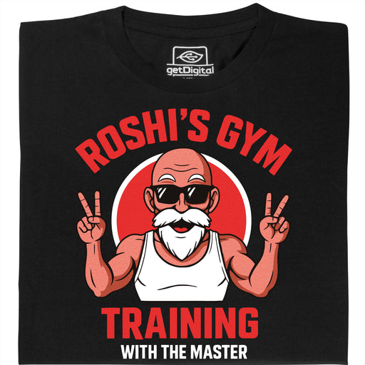 Training with the Master (Colourized) - Main View T-Shirt Black
