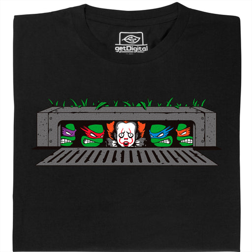 IT vs. Turtles - Main view T-Shirt Black