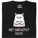 Definitely not sarcasm - Vista principal Camiseta Negro