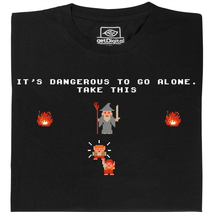 Take this Hobbit - Vue de face T-Shirt Noir