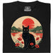 Sunset Cat  - Hauptansicht T-Shirt Schwarz
