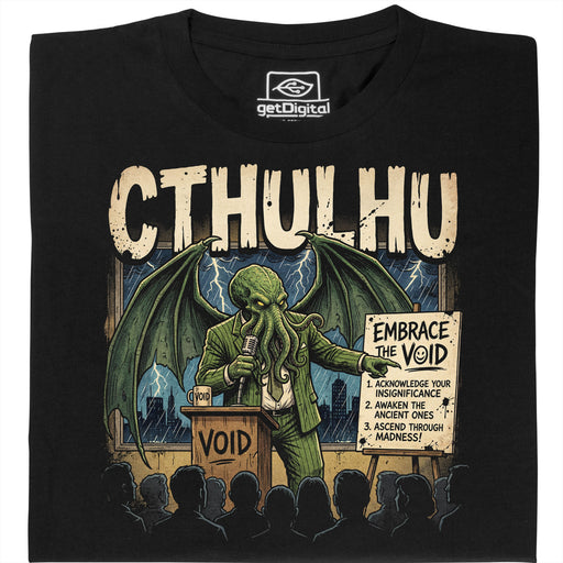 Cthulhu - Embrace the Void - Main View T-Shirt Black