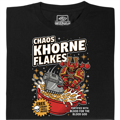 Chaos Khorne Flakes - Main view T-Shirt Black