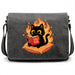 Chat Noir Lisant "Evil Plans" - Plans Maléfiques avec Style - Vue Principale Sac