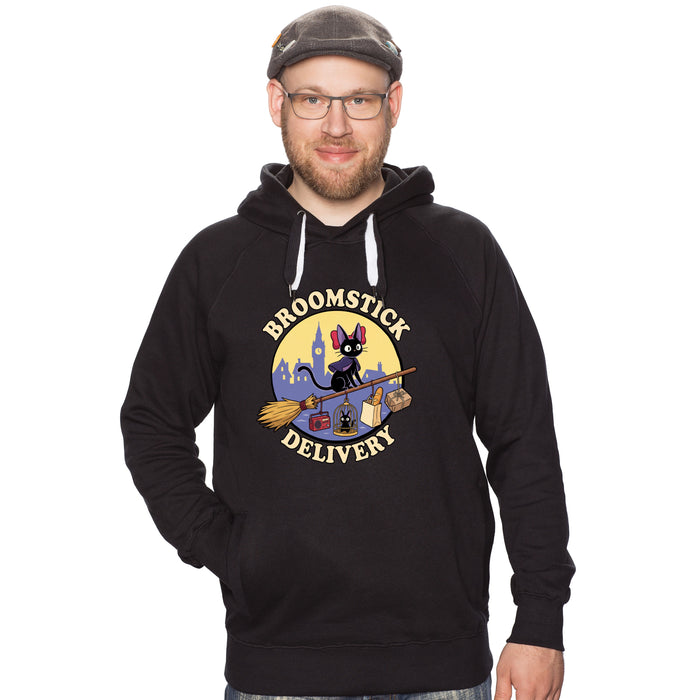 Broomstick Delivery - The Cat Takes Over the Delivery Service - Hoodie Man Basti
