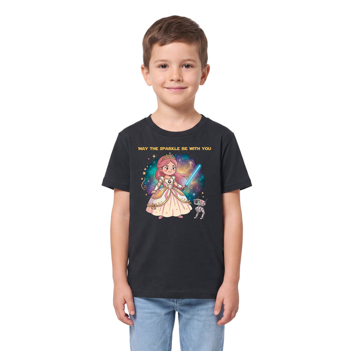 Nerdy Princess & The Galactic Sparkle - Kindershirt Model Junge 2