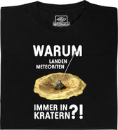 Meteorieten in kraters