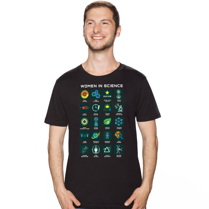 Women in Science - 20 Pioneers of Science - T-Shirt Man Tobi