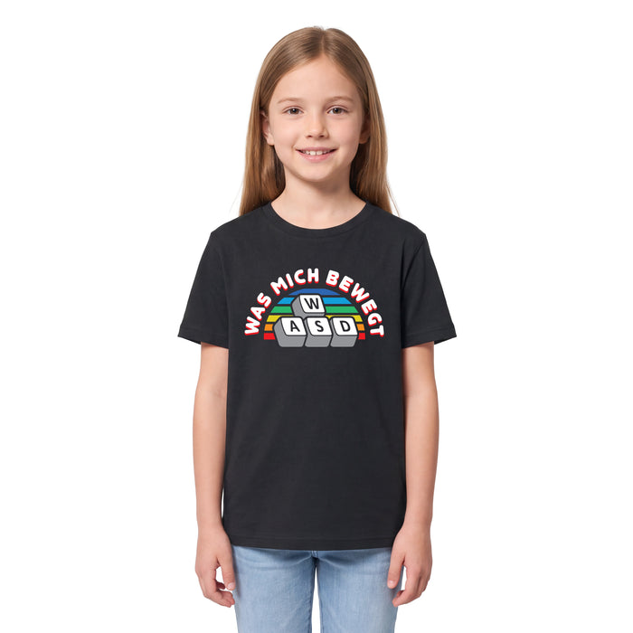 Was mich bewegt T-Shirt - Kindershirt Model Mädchen 1