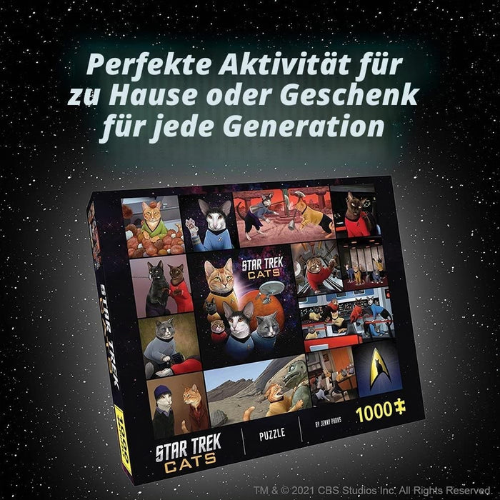Star Trek Cats 1000 Piece Puzzle - Cats in Space