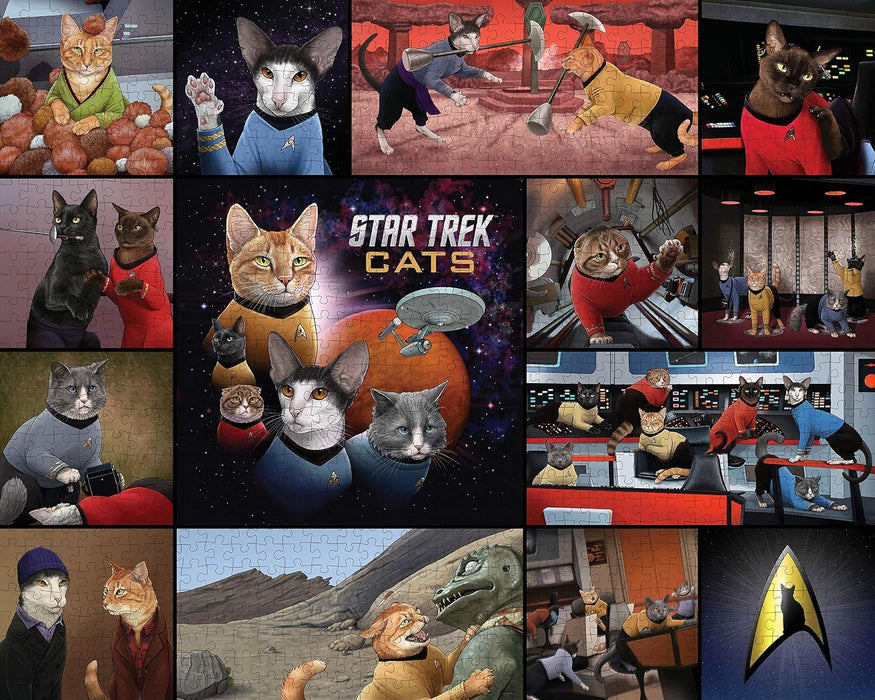 Star Trek Cats 1000 Piece Puzzle - Cats in Space