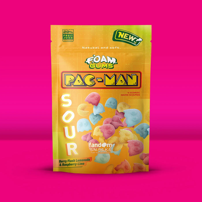 Fandom Snacks Foam Gums Pac-Man (Acido) - Caramelle Gommose Spumanti 125g