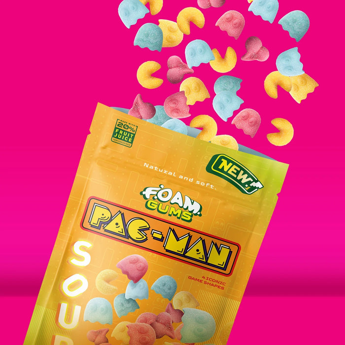 Fandom Snacks Foam Gums Pac-Man (Acido) - Caramelle Gommose Spumanti 125g