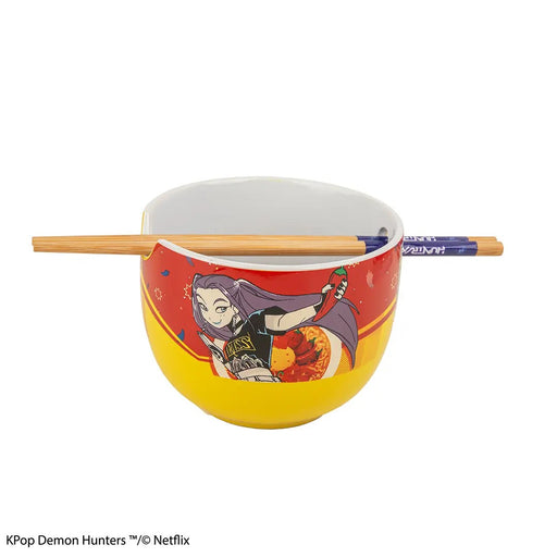 Bol Ramen KPop Demon Hunters avec Baguettes - Mira