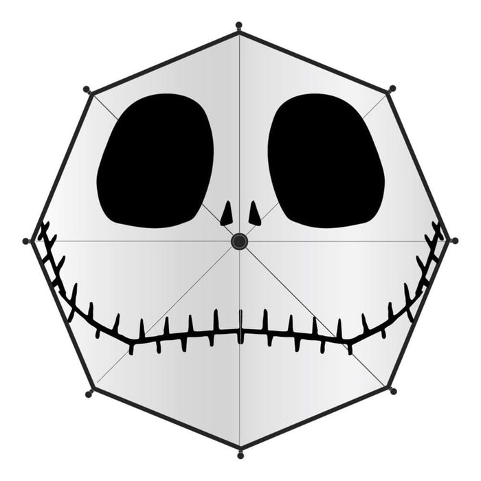 Nightmare Before Christmas Regenschirm Jack Skellington Gesichtsmotiv
