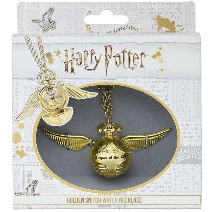 Harry Potter Halskette Goldener Schnatz mit Uhr