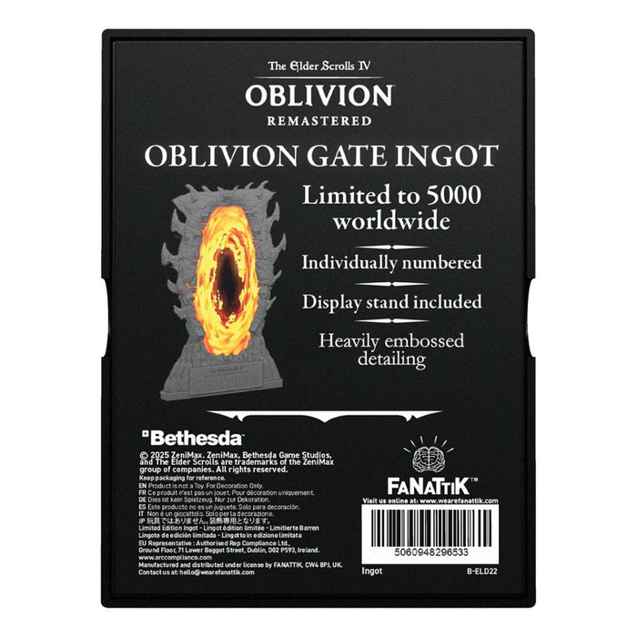 The Elder Scrolls IV: Oblivion lingote de metal Puerta de Oblivion